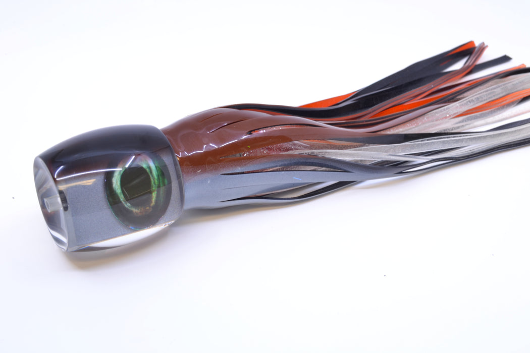 Moyes Lures Silver Pearl Root Beer Back Large Secret 12" 6.5oz Skirted Root Beer-Silver GZE
