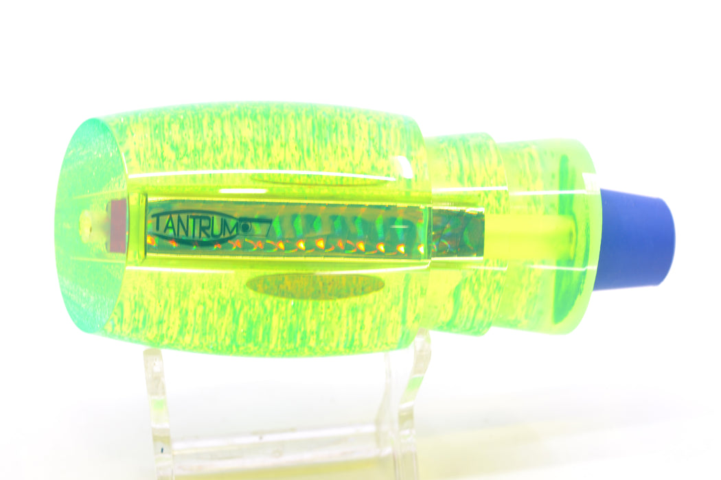 TANTRUM Lures Chartreuse Rainbow Scale Ice Blue Back Red Eyes Large Bandit 12" 5.6oz GZE