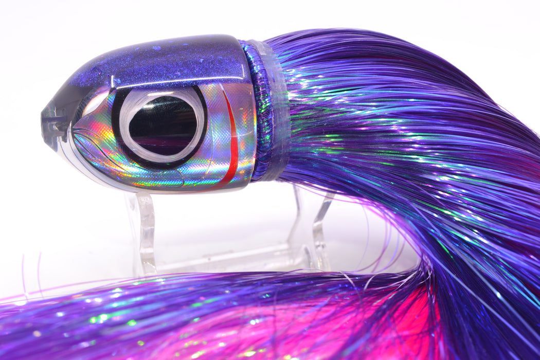 LS Lures Silver Rainbow Purple Back Flyer 11" 5oz Strobez Purple/Pink GZE