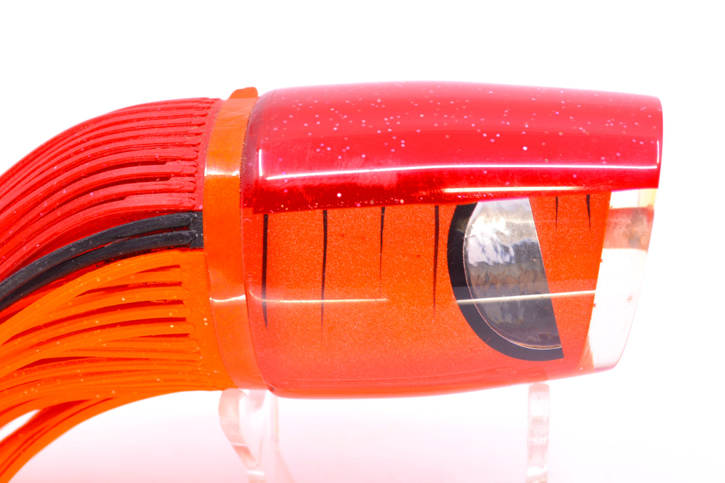 Amaral Lures Orange Pearl Black Stripes Red Back Ta'aroa 16" 10oz New Pre-Owned