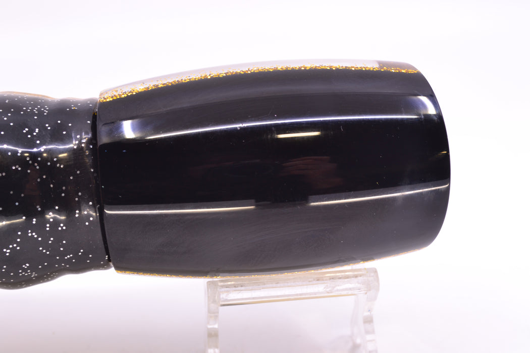 Moyes Lures Golden MOP Black-Gold Back XL Boogeyman 16" 14.4oz Skirted Black-Gold