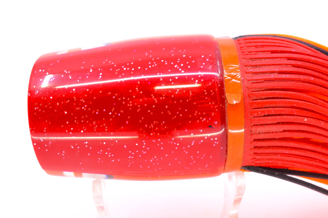 Amaral Lures Orange Pearl Black Stripes Red Back Ta'aroa 16" 10oz New Pre-Owned