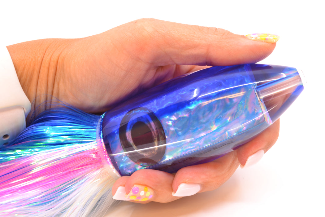 Moyes Lures Blue Awabi Blue Back Large Ono Bullet 14" 12oz EZ Flash Blue Dream