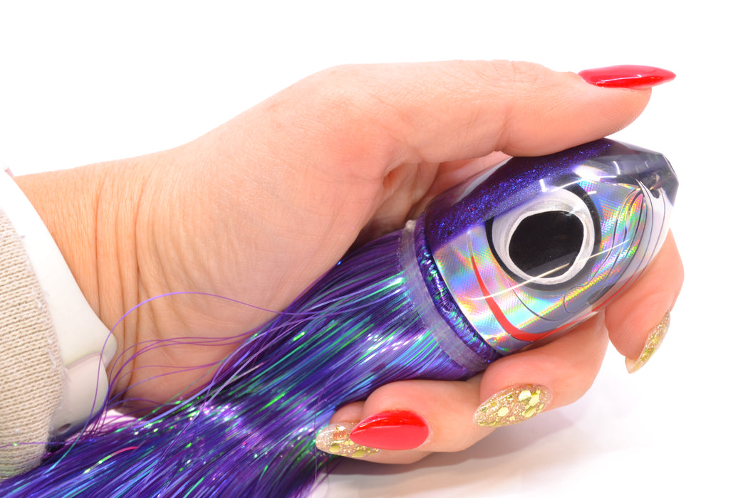 LS Lures Silver Rainbow Purple Back Flyer 11" 5oz Strobez Purple/Pink GZE