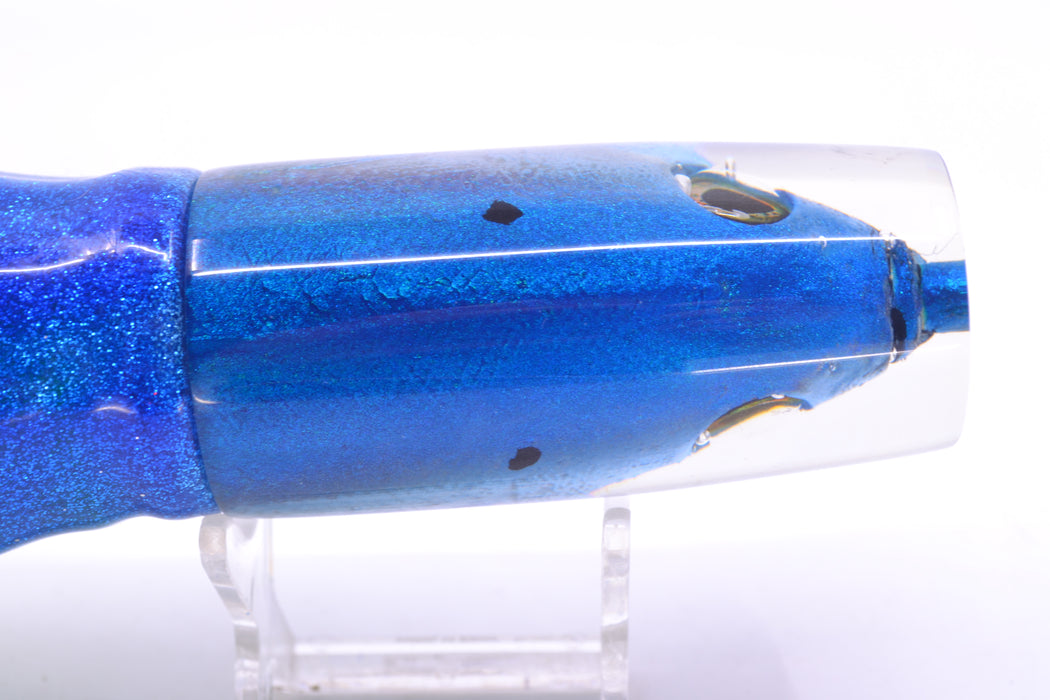 Ali'i Kai Lures Blue-Teal-Silver Opelu Medium Hard Head 12" 9oz Skirted Blue-Silver/Green GZE