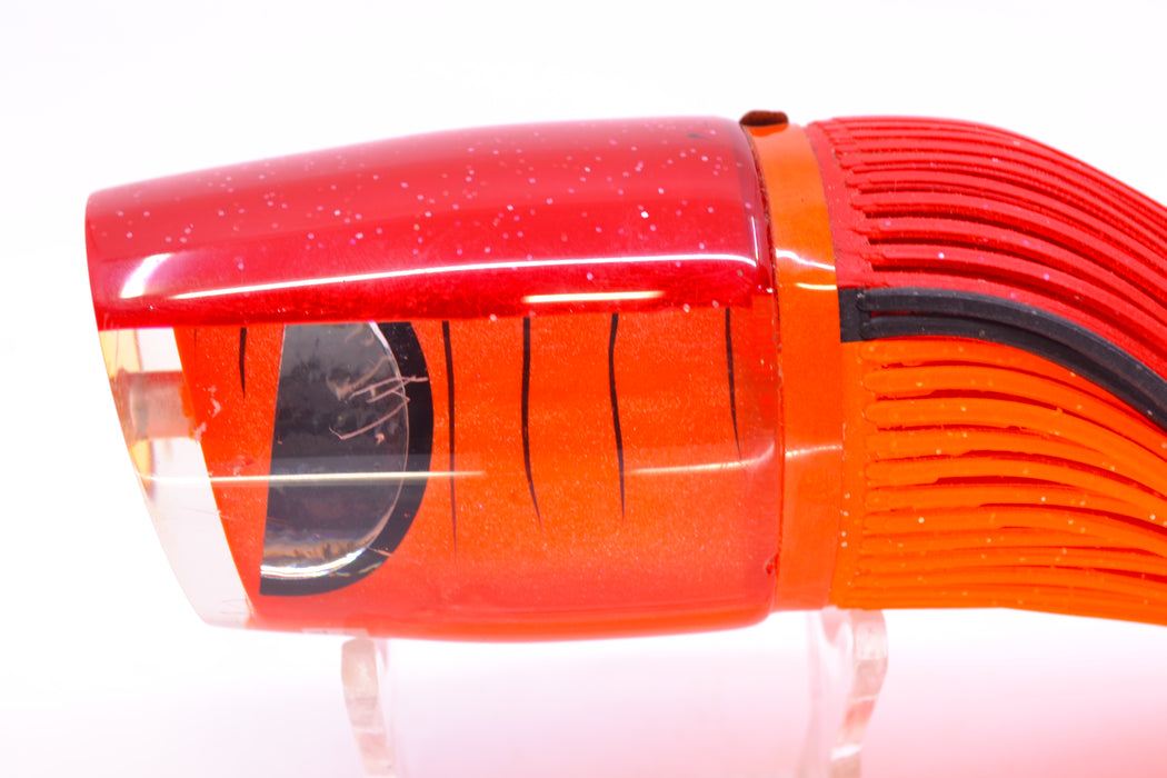 Amaral Lures Orange Pearl Black Stripes Red Back Ta'aroa 16" 10oz New Pre-Owned