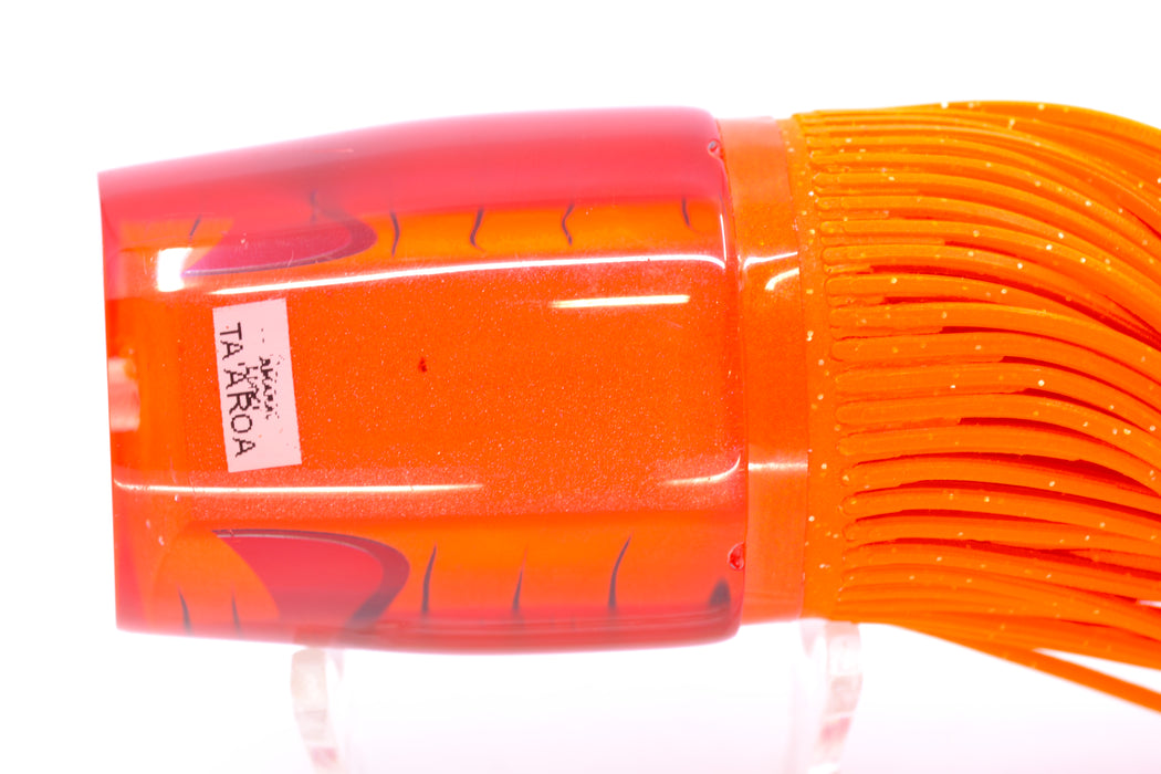 Amaral Lures Orange Pearl Black Stripes Red Back Ta'aroa 16" 10oz New Pre-Owned