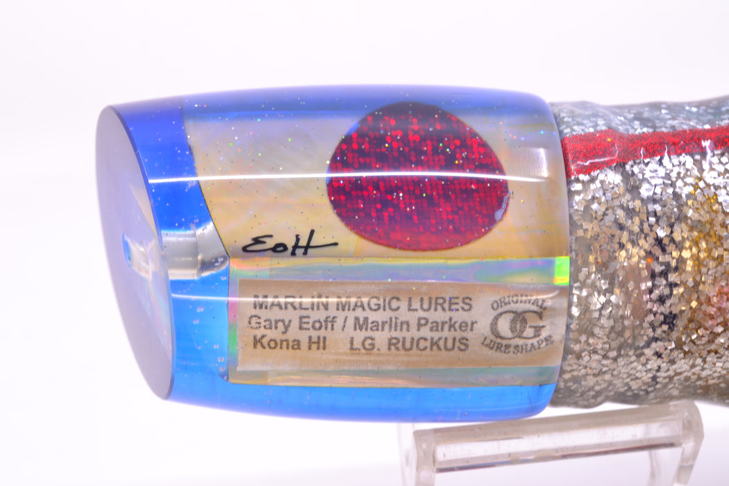 Marlin Magic Golden MOP Blue Back Red Eyes Large Ruckus 14" 13oz Skirted Evil