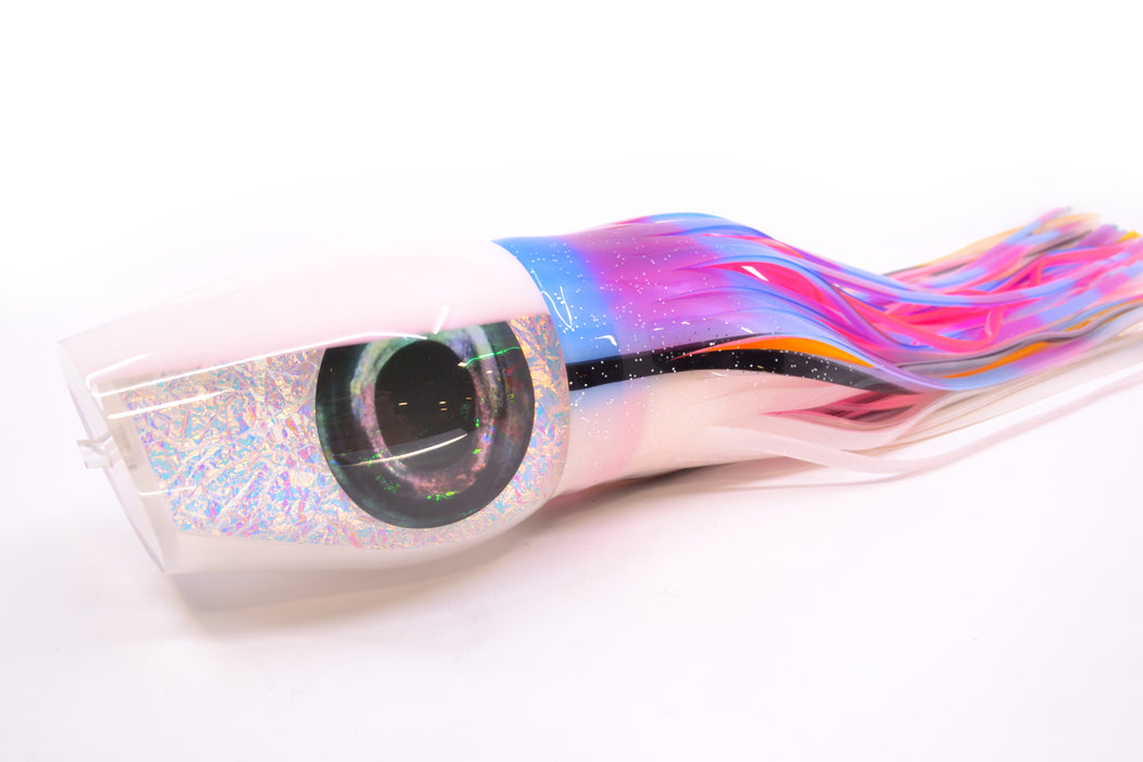Moyes Lures Ice Rainbow Dichro White Back Taxi Eyes Sumo Teaser 27oz Skirted Gay Bob