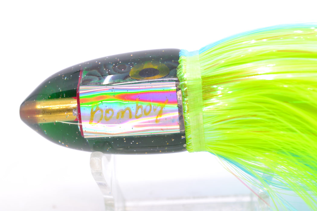 Bomboy Lures Blue-Purple Abalone Green Back Baby Bomb 9" 2.8oz Strobez Ice Blue-Green