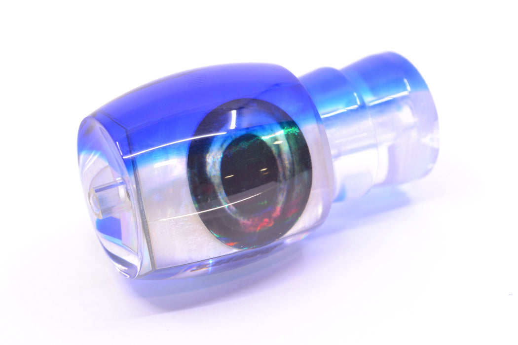 Moyes Lures White MOP Blue Back Taxi Eyes Small Secret 9" 1.2oz