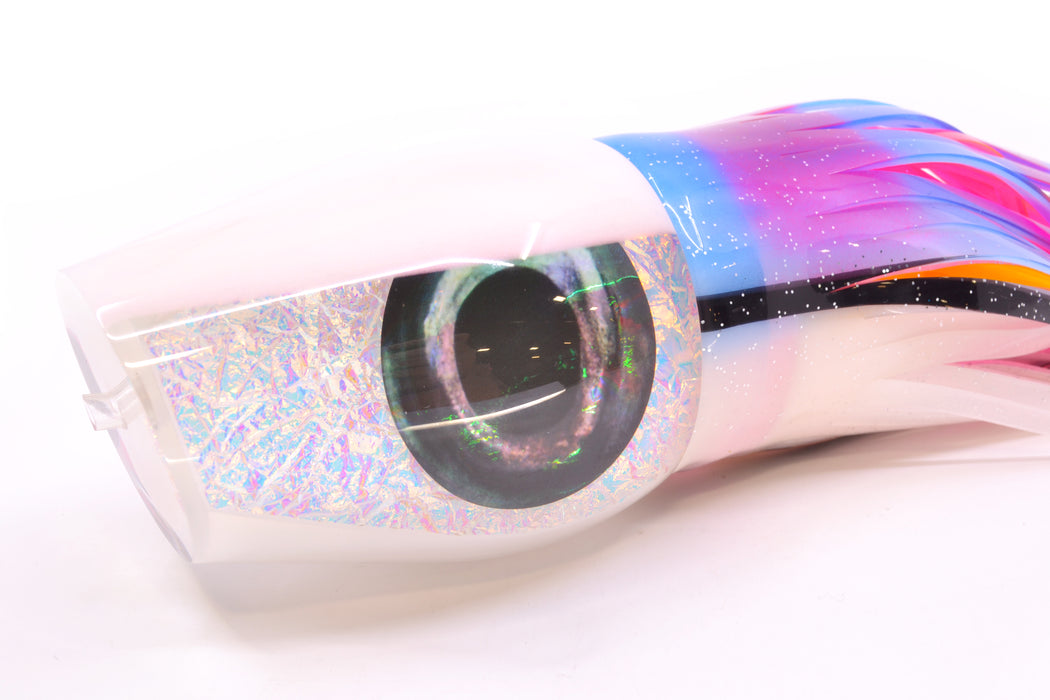 Moyes Lures Ice Rainbow Dichro White Back Taxi Eyes Sumo Teaser 27oz Skirted Gay Bob