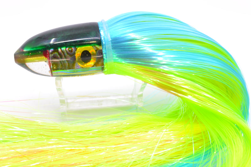 Bomboy Lures Blue-Purple Abalone Green Back Baby Bomb 9" 4oz Strobez Ice Blue-Green