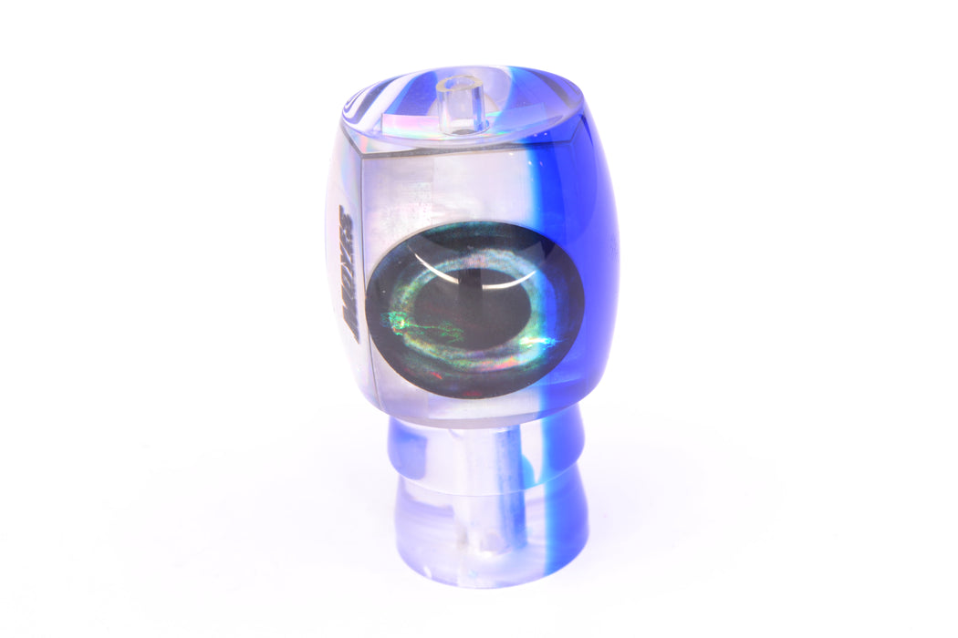 Moyes Lures White MOP Blue Back Taxi Eyes Small Secret 9" 1.2oz