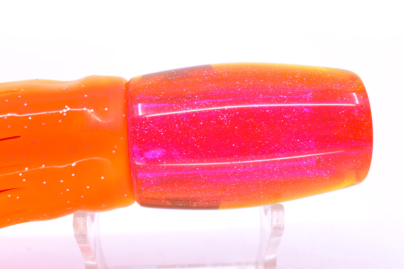 Coggin Lures White MOP Pink-Yellow Back 4-Hole Kilauea Tado Slant 9" 6oz Skirted