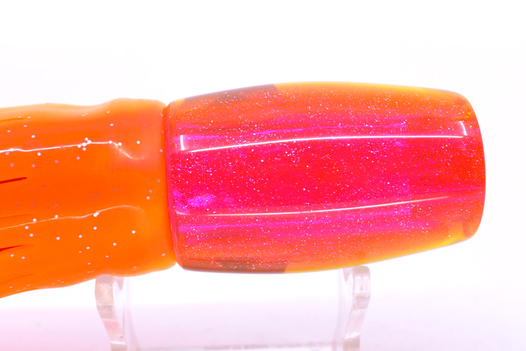 Coggin Lures White MOP Pink-Yellow Back 4-Hole Kilauea Tado Slant 9" 6oz Skirted