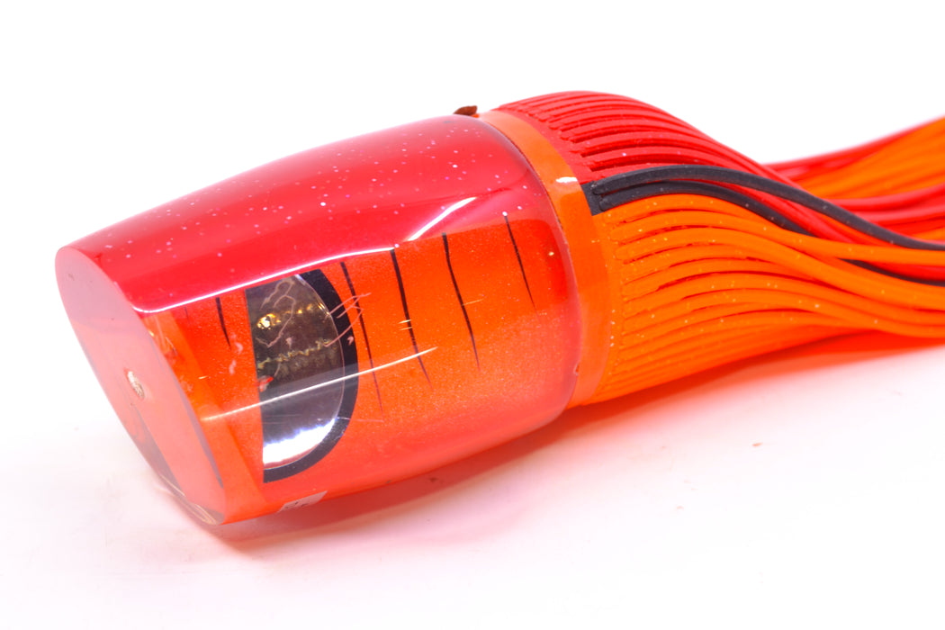 Amaral Lures Orange Pearl Black Stripes Red Back Ta'aroa 16" 10oz New Pre-Owned