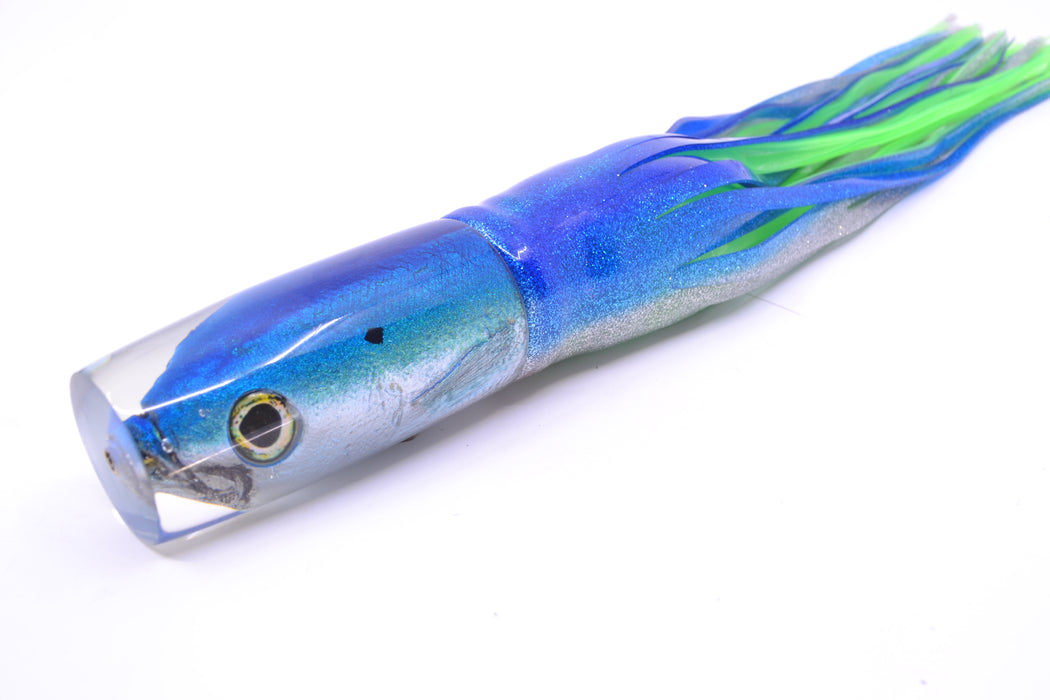 Ali'i Kai Lures Blue-Teal-Silver Opelu Medium Hard Head 12" 9oz Skirted Blue-Silver/Green GZE