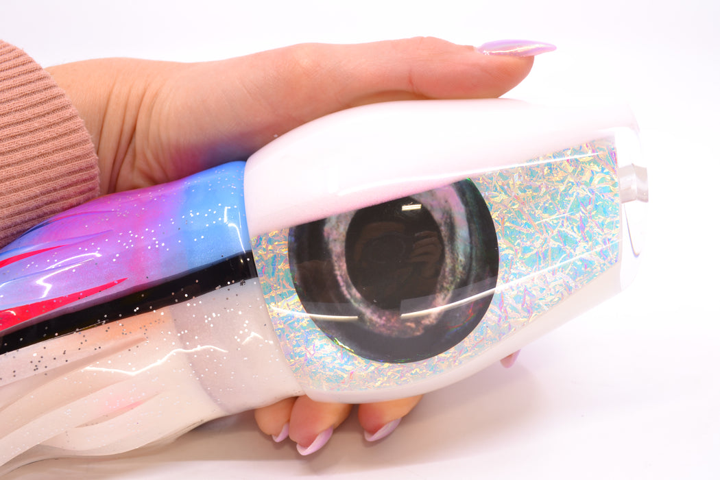 Moyes Lures Ice Rainbow Dichro White Back Taxi Eyes Sumo Teaser 27oz Skirted Gay Bob