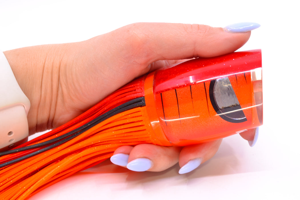 Amaral Lures Orange Pearl Black Stripes Red Back Ta'aroa 16" 10oz New Pre-Owned