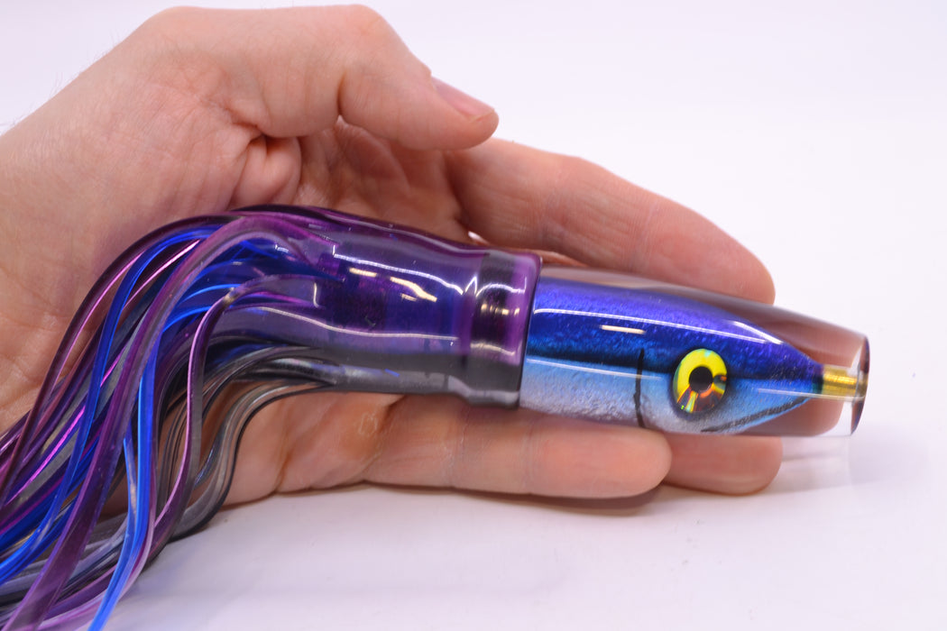 Tsutomu Lures "Hardline Aku" Fish Head Ali'i Invert 7" 5.7oz Skirted Skipjack