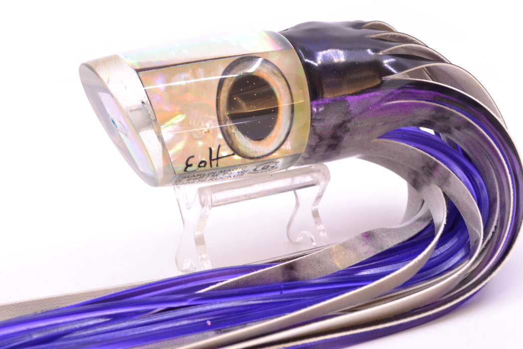 Marlin Magic White Awabi Taxi Eyes Ruckus 12" 9oz FT Vinyl Purple Drip