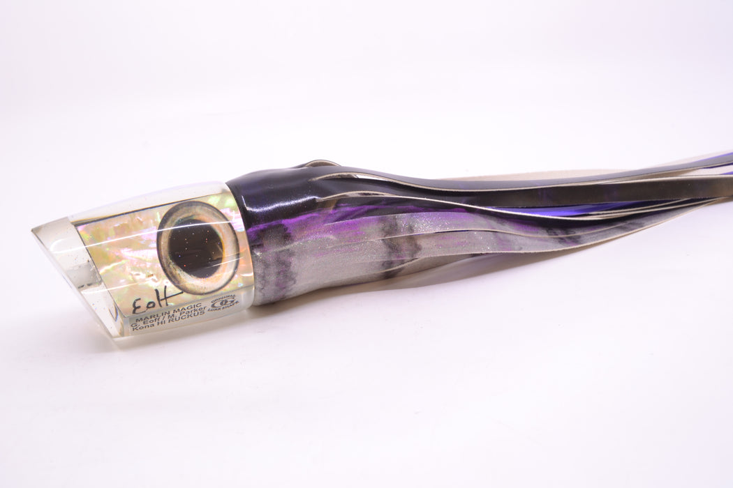 Marlin Magic White Awabi Taxi Eyes Ruckus 12" 9oz FT Vinyl Purple Drip