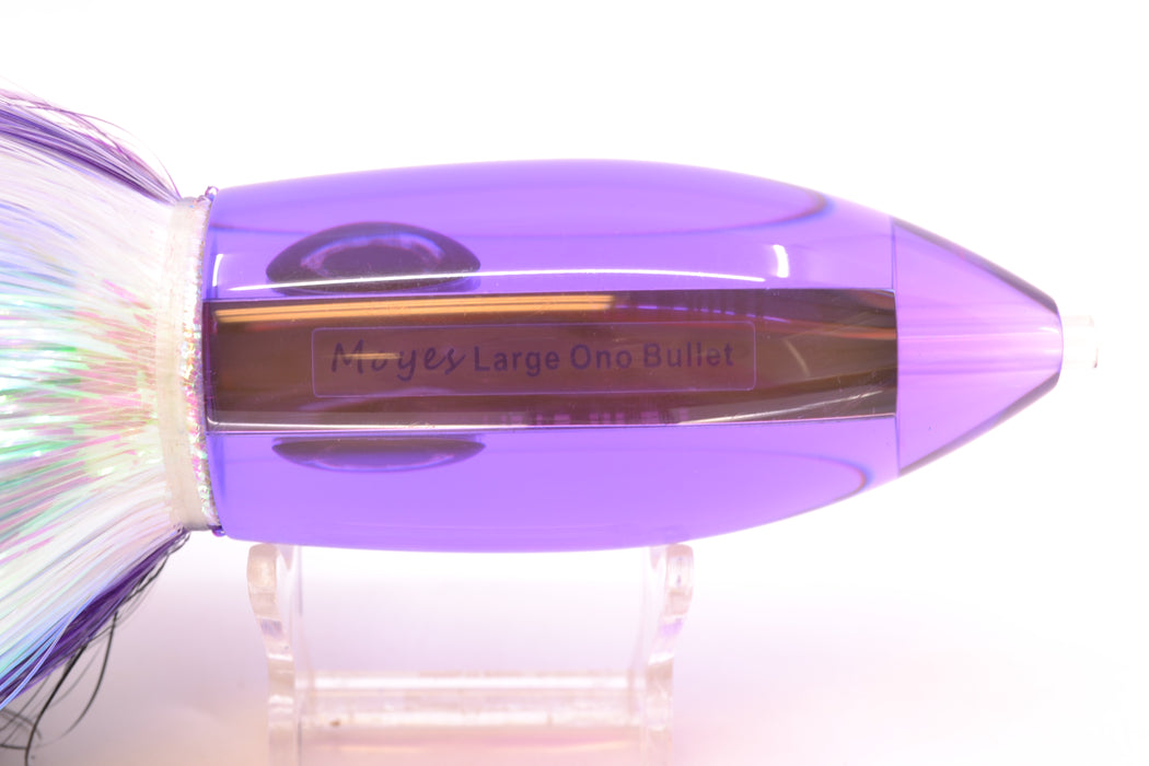 Moyes Lures Purple Mirrored Large Ono Bullet 14" 12oz EZ Flash Black-Purple-White