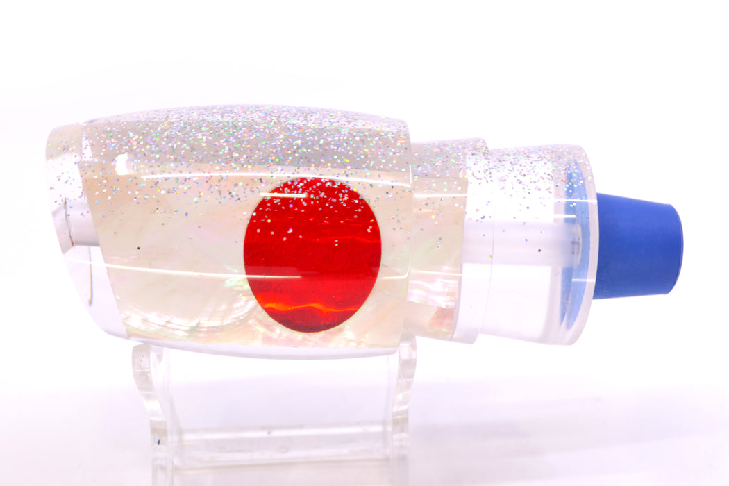 TANTRUM Lures White MOP Silver Back Red Eyes Large Bandit 12" 5.6oz GZE