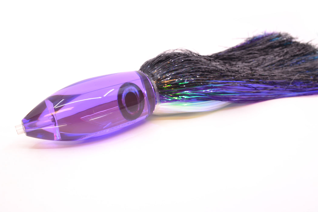 Moyes Lures Purple Mirrored Large Ono Bullet 14" 12oz EZ Flash Black-Purple-White