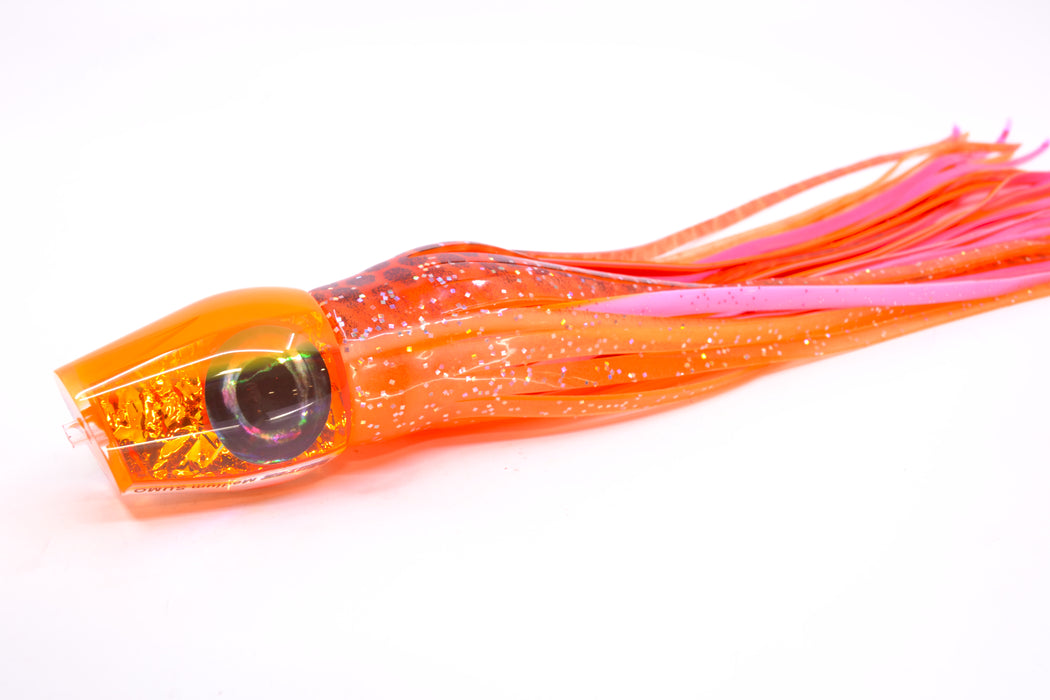 Moyes Lures Orange Dichro Orange Back Taxi Eyes Medium Sumo 12" 6.8oz Skirted