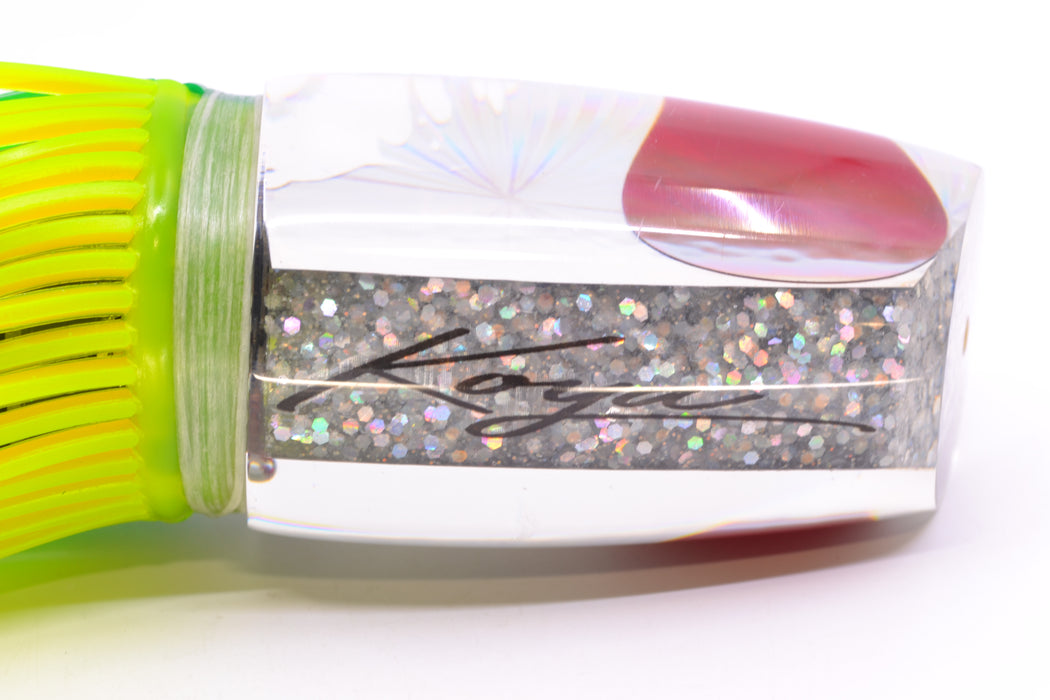 Koya/Grander Marlin Tackle Collab Silver Starburst Large Poi Dog + D-Flap Teaser Combo