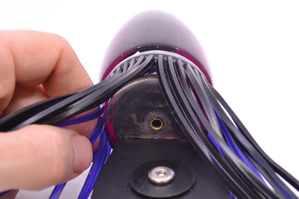 Koya/Grander Marlin Tackle Collab Purple Starburst Large Poi Dog + D-Flap Teaser Combo