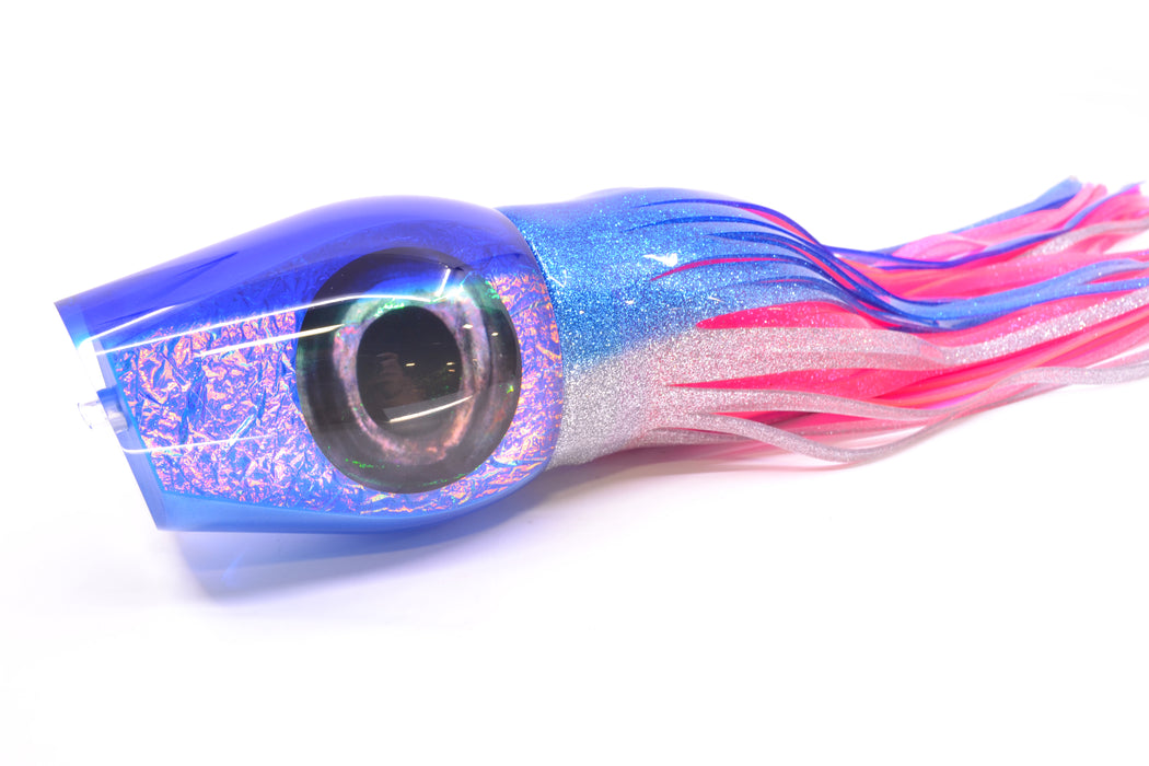 Moyes Lures Blue-Pink Dichro Blue Back Taxi Eyes Sumo Teaser 27oz Skirted Blue-Silver/Pink
