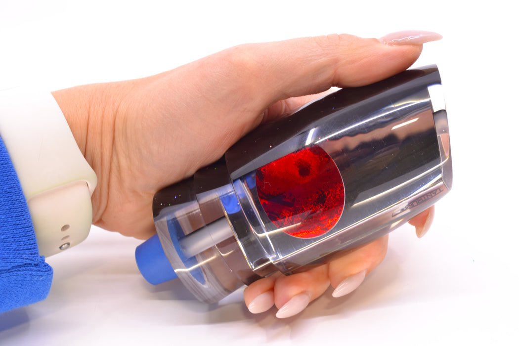 TANTRUM Lures Clear Mirrored Black Back Red Eyes XL Bandit 14" 9.7oz GZE