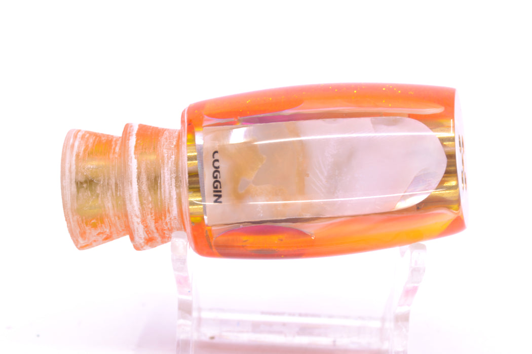 Coggin Lures White MOP Pink-Yellow Back 4-Hole Kilauea Tado Slant 9" 4oz