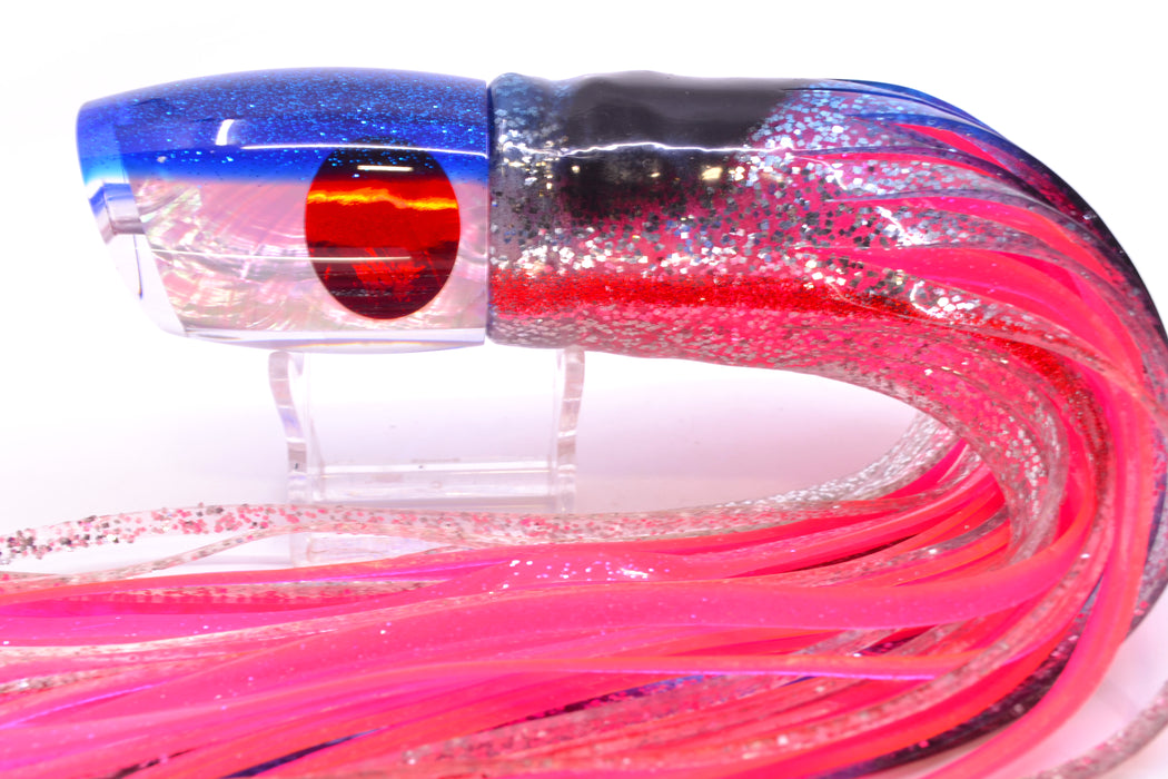 TANTRUM Lures White MOP Blue Back Red Eyes Large Bandit 12" 10oz Skirted Evil GZE