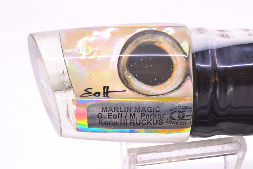 Marlin Magic White Awabi Taxi Eyes Ruckus 12" 11oz Skirted White Aurora-Black