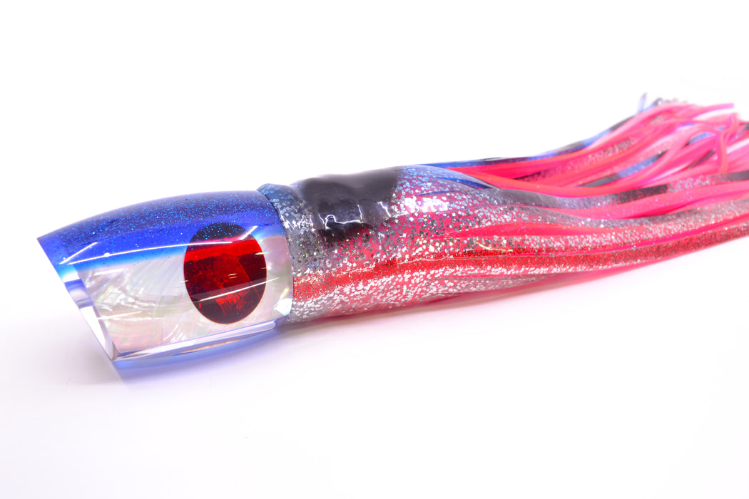 TANTRUM Lures White MOP Blue Back Red Eyes Large Bandit 12" 10oz Skirted Evil GZE