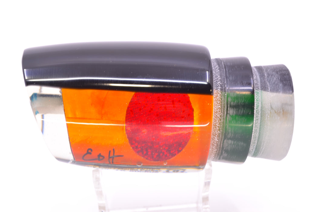 Marlin Magic Orange MOP Black Back Red Eyes Large Ruckus 14" 8.6oz