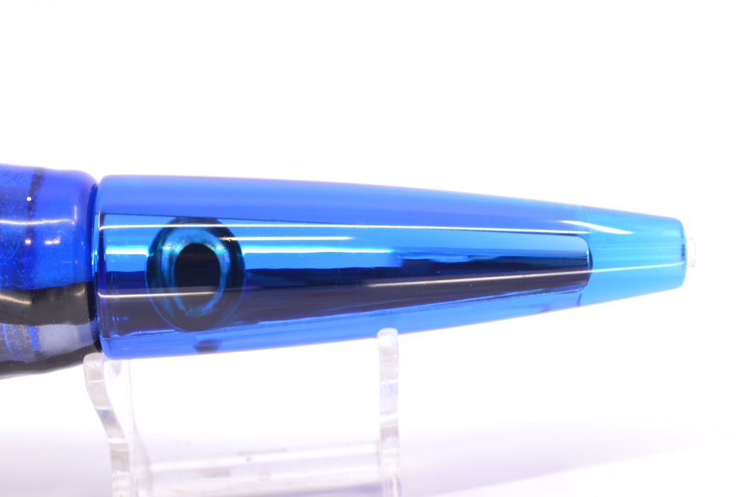 Moyes Lures Blue Mirrored Taxi Eyes Ono Rocket 9" 8oz Skirted Skipjack GZE