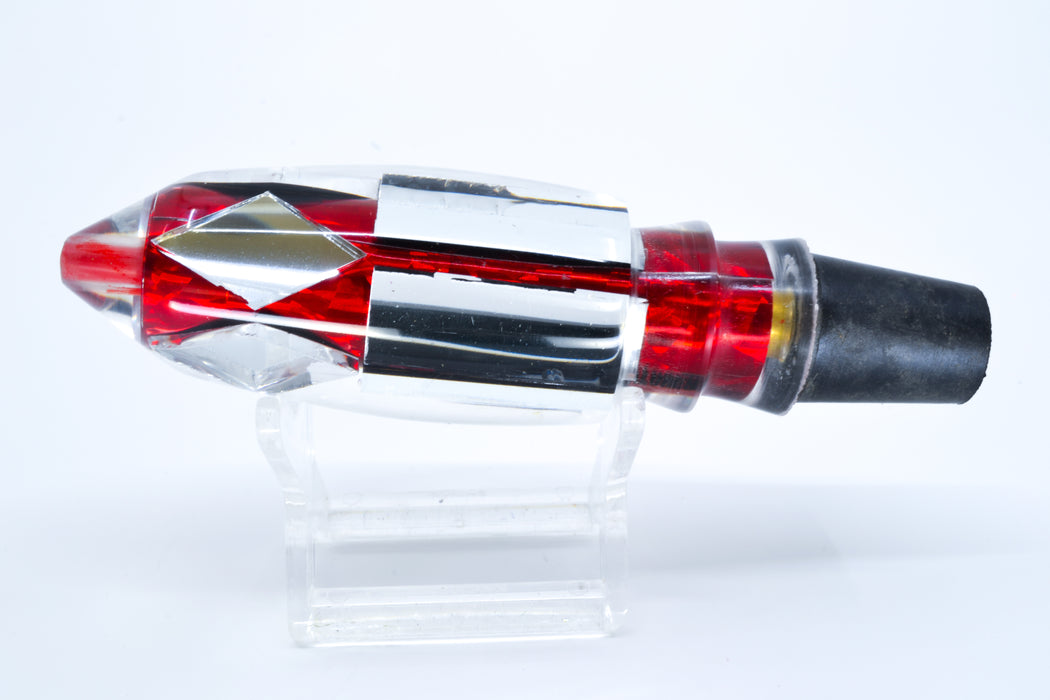 Aloha Lures Clear Mirrored Red Rainbow Deep Six 9" 4.7oz