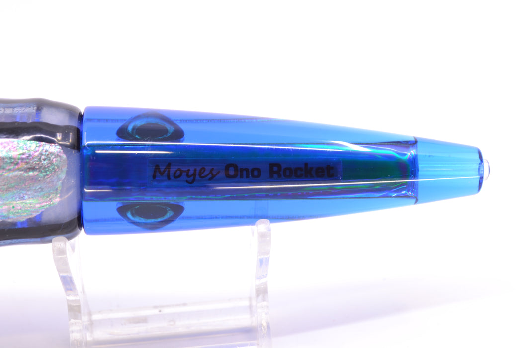 Moyes Lures Blue Mirrored Taxi Eyes Ono Rocket 9" 8oz Skirted Skipjack GZE