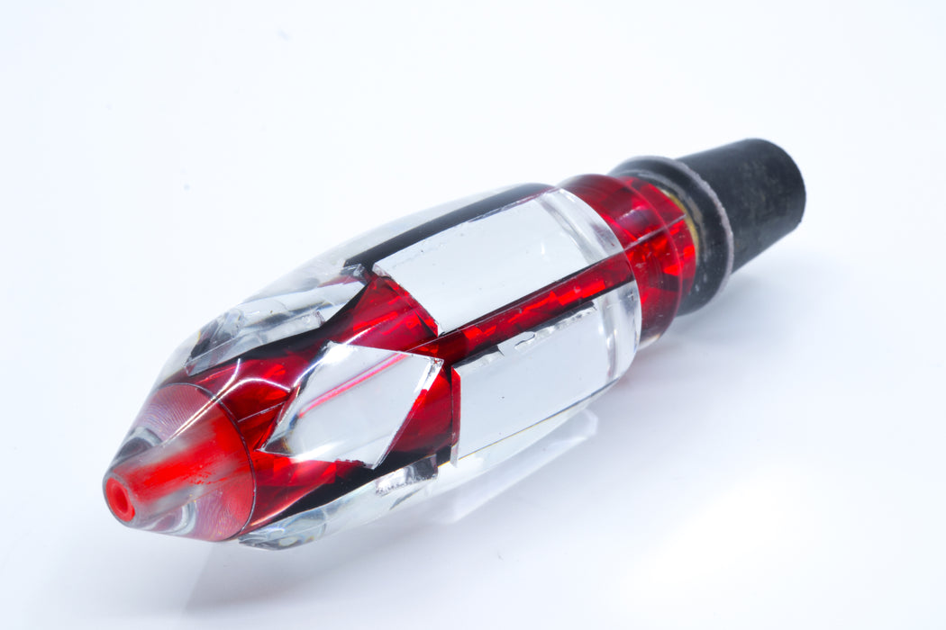 Aloha Lures Clear Mirrored Red Rainbow Deep Six 9" 4.7oz