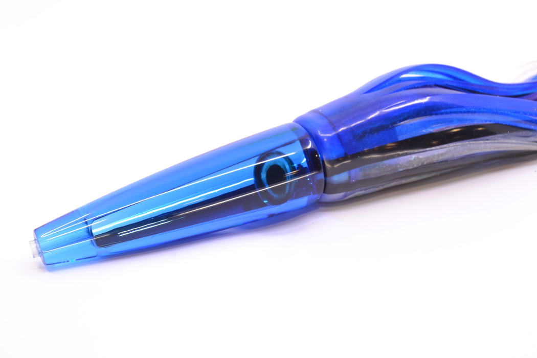 Moyes Lures Blue Mirrored Taxi Eyes Ono Rocket 9" 8oz Skirted Skipjack GZE