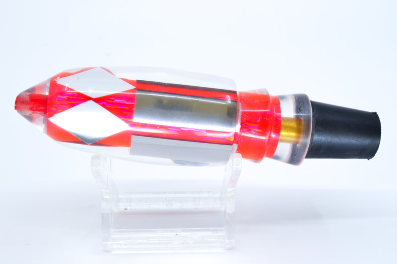 Aloha Lures Clear Mirrored Pink Rainbow Deep Six 9" 4.7oz