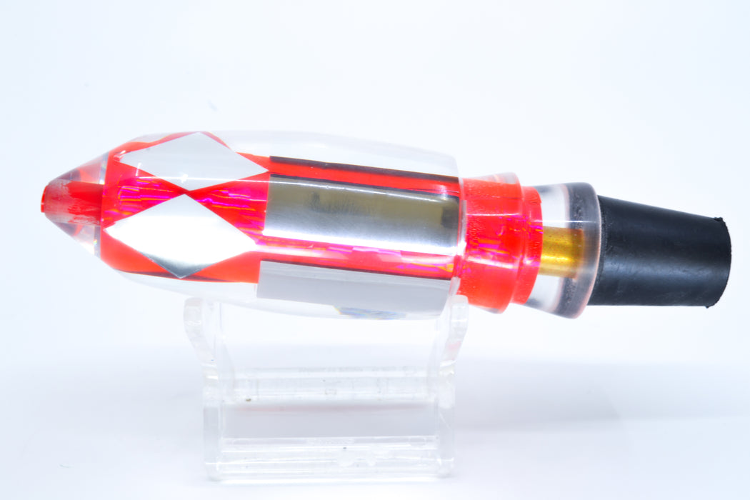 Aloha Lures Clear Mirrored Pink Rainbow Deep Six 9" 4.7oz