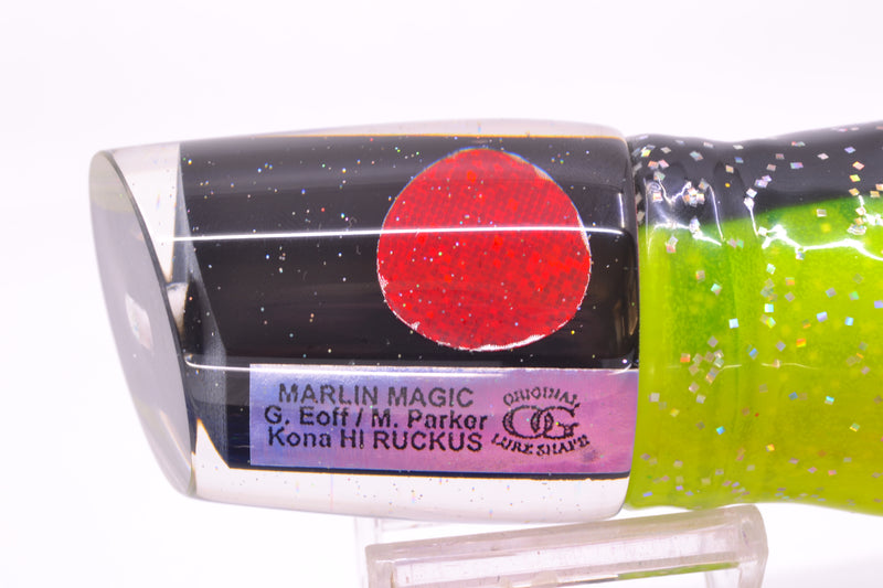 Marlin Magic Black Pearl Red Eyes Ruckus 12" 11oz Skirted Magic Johnson