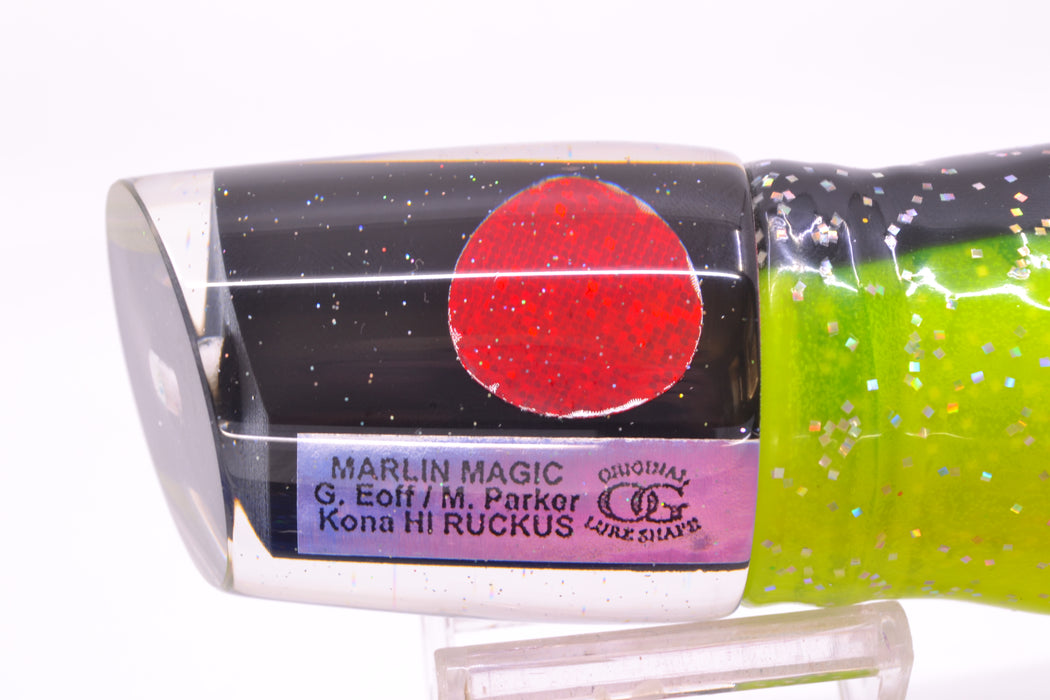 Marlin Magic Black Pearl Red Eyes Ruckus 12" 11oz Skirted Magic Johnson