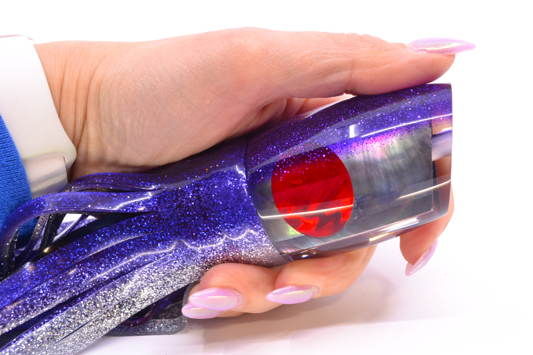 TANTRUM Lures Tahitian MOP Purple Back Large Bandit 12" 10oz Skirted Purple-Silver GZE